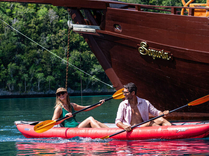 sequoia yacht canoe kayak trip indonesia