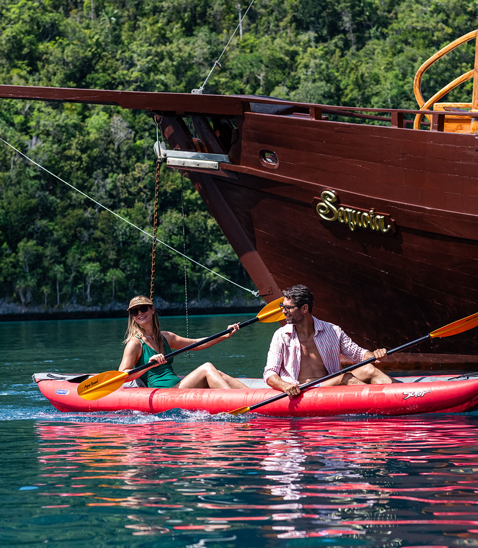 sequoia yacht canoe kayak trip indonesia