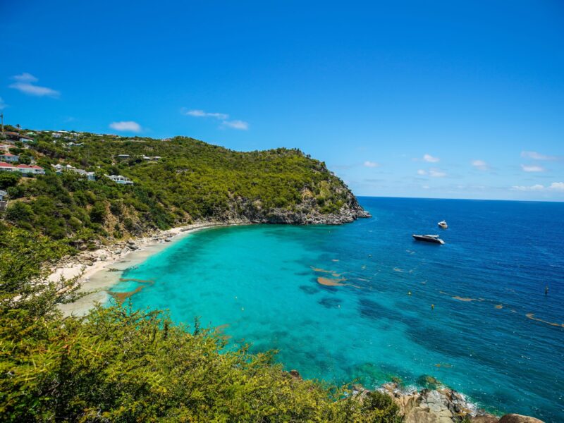 Aerial,View,Of,Shell,Beach,,St.,Barts,,French,West,Indies