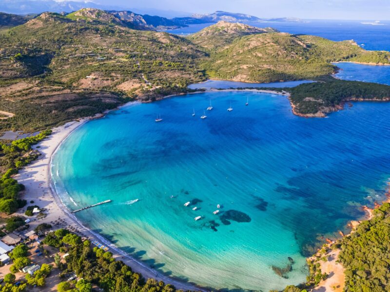Sustainable yacht charter article Corsica destination shot