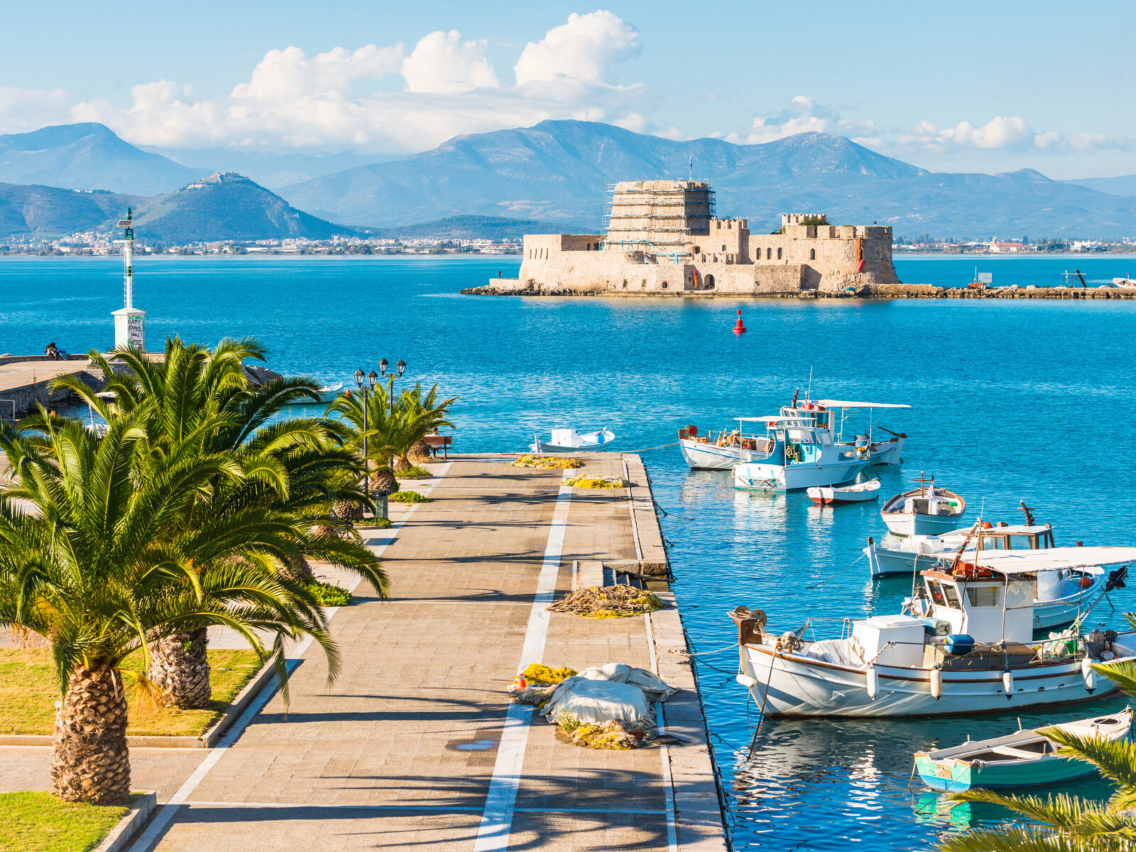 Beautiful,Port,Of,Nafplio,City,In,Greece,With,Small,Boats,