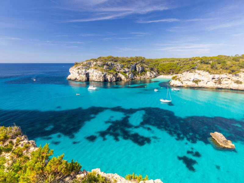 Macarella,Beach,On,The,Coast,Of,Minorca,,Beautiful,Seaside,Landscape,