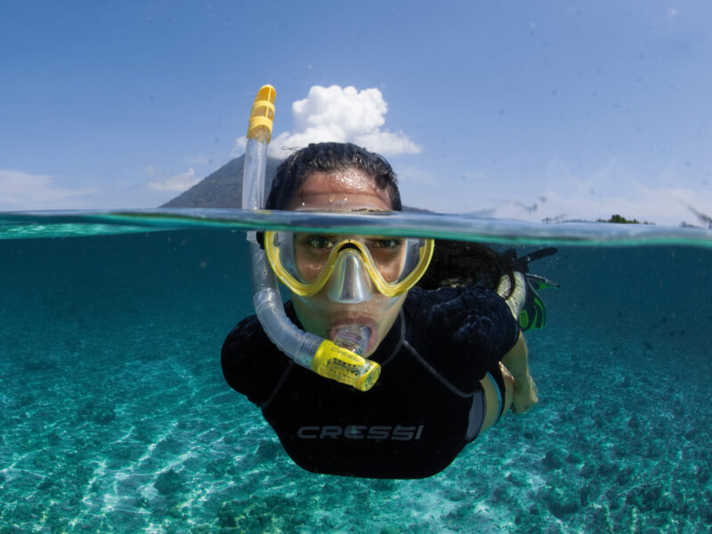 how to charter a yacht Snorkelling lifestyle shot