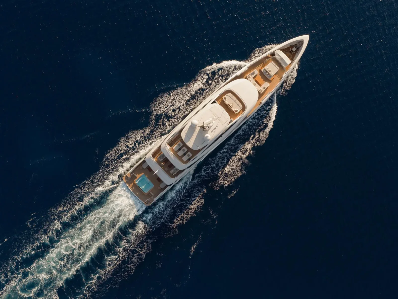 Aerial shot of Alunya 4, credit: TWW Yachts