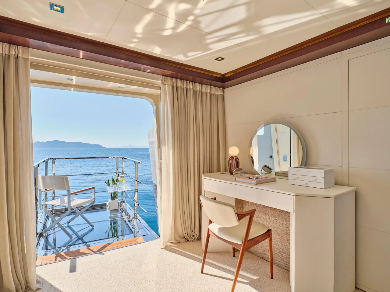 Persefoni Yacht for Charter Cabin interior design