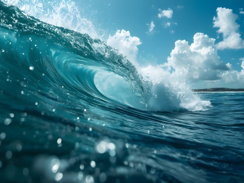 Ocean,Waves,Breaking,Against,Cliffs,,Spray,Rising,Into,Air,,Dramatic